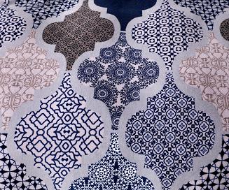 Pościel polarowa 160x200 welur wielokolorowa wzorzyste ornamenty