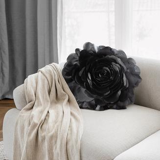 Poszewka dekoracyjna FLORES 40 Eurofirany czarny