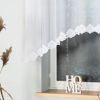 Firanka żakardowa gotowa na żabki ŻAKLINA 250x130 biała