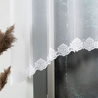 Firanka żakardowa gotowa na żabki ŻAKLINA 250x130 biała