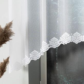 Firanka żakardowa gotowa na żabki ŻAKLINA 250x130 biała