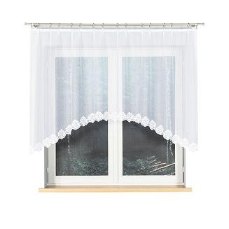 Firanka żakardowa gotowa na żabki ŻAKLINA 250x130 biała