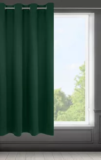 Zasłona gotowa na przelotkach LOGAN 140x175 Eurofirany zielony