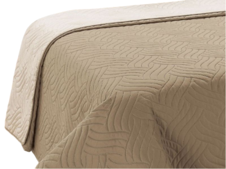 Narzuta dekoracyjna VIGO II 220x240 cappuccino ekri geometryczne fale