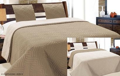 Narzuta dekoracyjna VIGO II 220x240 cappuccino ekri geometryczne fale