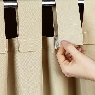 Zasłona gotowa na szelkach wodoodporna GARDEN 155x200 ogrodowa beżowa