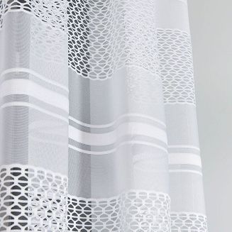Firanka żakardowa gotowa na żabki KORINO 310x160 biała