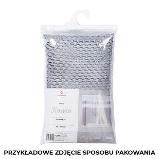 Firanka żakardowa gotowa na żabki KORINO 310x160 biała