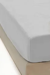 Prześcieradło polarowe z gumką MIŚ Fluffy 160x200 mikrofibra szare