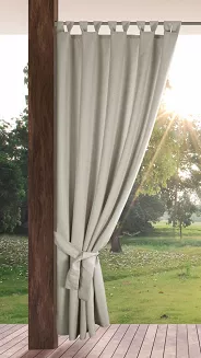 Zasłona gotowa na szelkach GARDEN 155x220 Eurofirany beżowy