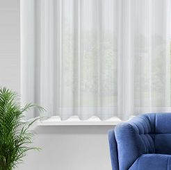Firana gotowa na przelotkach VENUS 300x145 Eurofirany biały