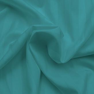 Pościel satyna bambusowo-bawełniana (P) STRIPE SEA TURQUOISE/220x200 +2x70x80 z listwą +4x40x40 BAMB