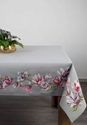 Obrus dekoracyjny gobelin 140x180 Eurofirany szary w magnolie