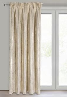 Zasłona gotowa na taśmie RENIA 140x270 Eurofirany jasnobeżowy