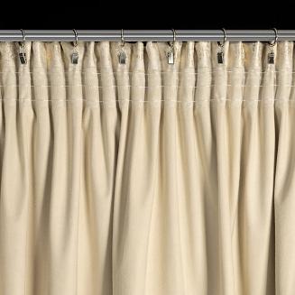 Zasłona gotowa na taśmie RENIA 140x270 Eurofirany jasnobeżowy