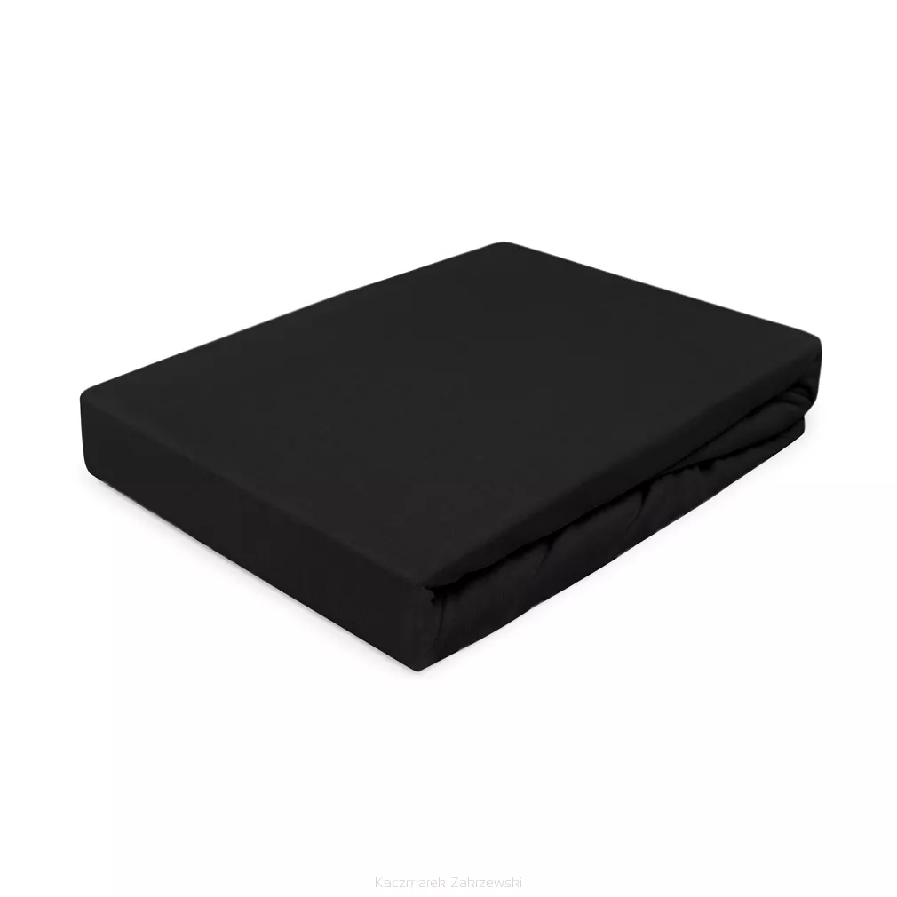 Prześcieradło jersey z gumką 120x200 Darymex czarne