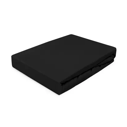 Prześcieradło jersey z gumką 120x200 Darymex czarne
