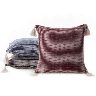Poszewka dekoracyjna BOHO 45x45 Eurofirany bordowy