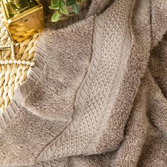 Ręcznik bawełniany RODOS 70x140 ciepły brąz