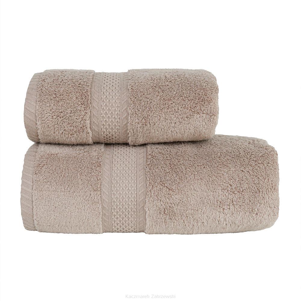 Ręcznik bawełniany RODOS 70x140 ciepły brąz