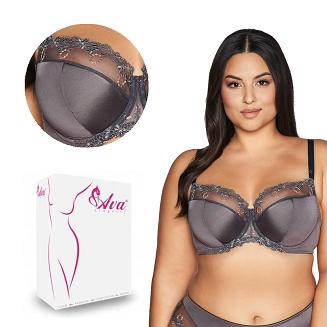 Biustonosz Semi Soft AV 1030 półusztywniany szary