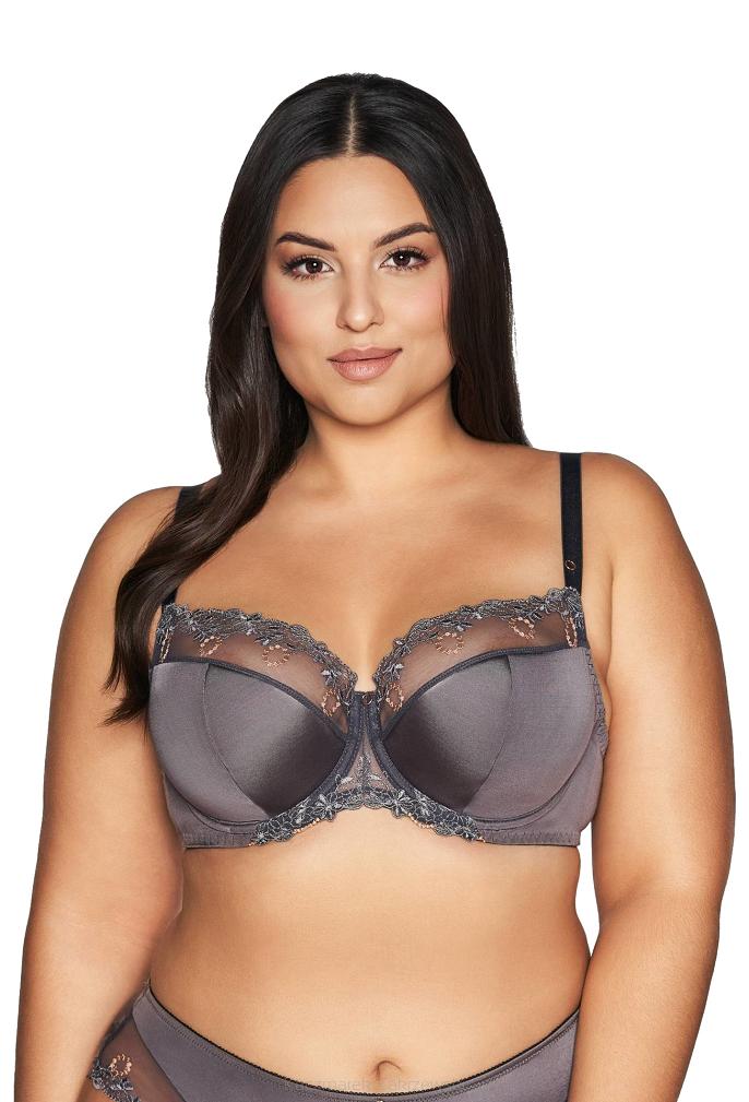 Biustonosz Semi Soft AV 1030 półusztywniany szary