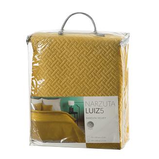 Narzuta dekoracyjna LUIZ 170x210 musztardowy