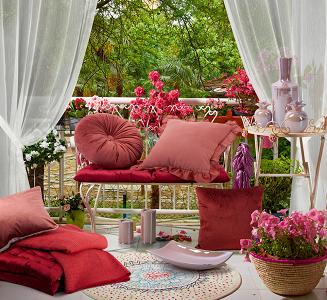 Figurka dekoracyjna SIMONA1 Eurofirany różowy