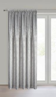 Zasłona gotowa na taśmie INGRID 140x270 Eurofirany stalowy