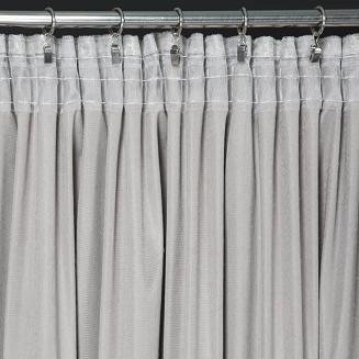 Zasłona gotowa na taśmie INGRID 140x270 Eurofirany stalowy