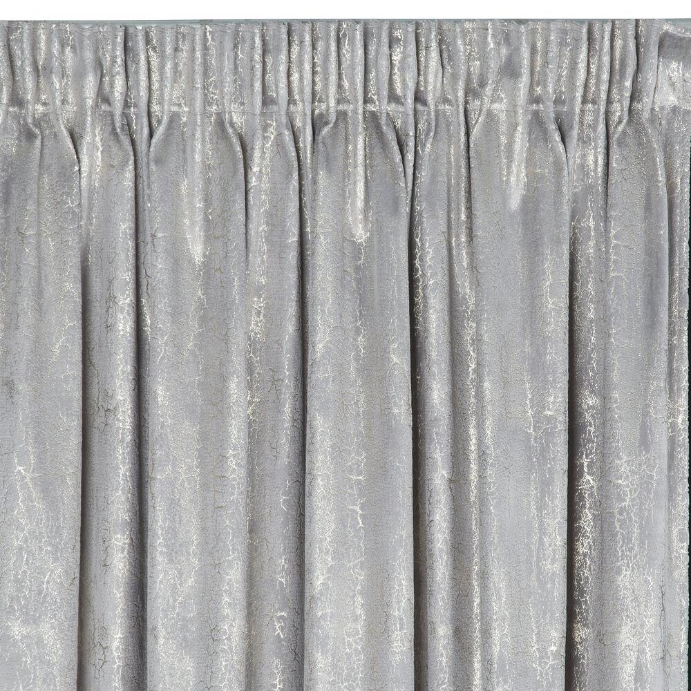 Zasłona gotowa na taśmie INGRID 140x270 Eurofirany stalowy