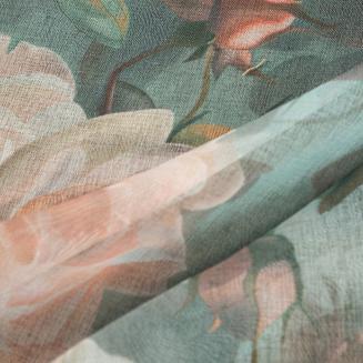 Zasłona gotowa na przelotkach INKA 140x250 Eurofirany miętowy