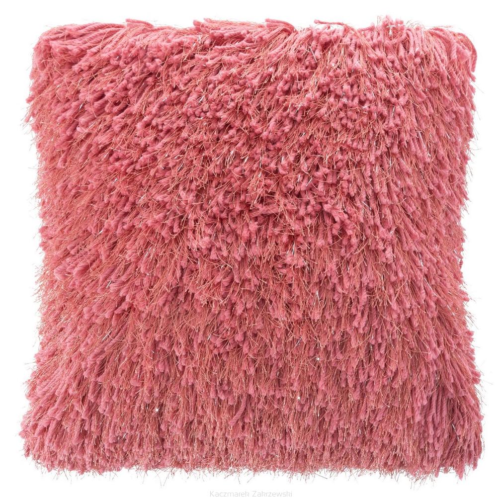 Poszewka dekoracyjna CELIA 40x40 Eurofirany koralowy/srebrny