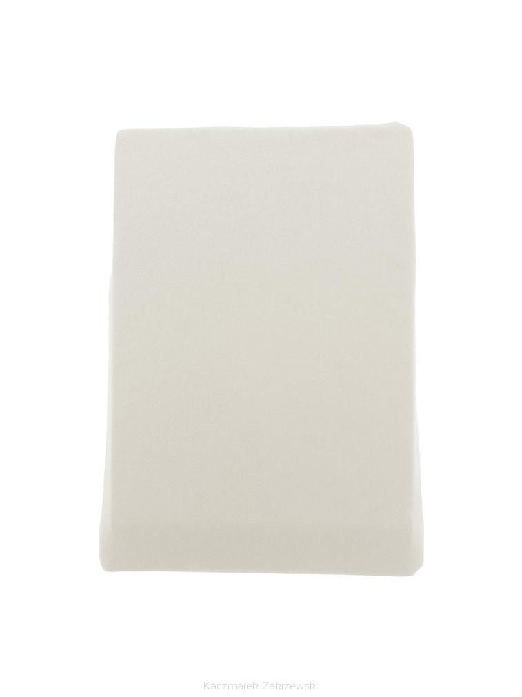 Prześcieradło jersey bez gumki 160x200 naturalne