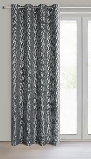 Zasłona gotowa na przelotkach SEMI 140x250 Eurofirany stalowy