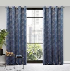 Zasłona gotowa na przelotkach ZAS 140x250 Pierre Cardin Eurofirany granatowy