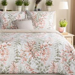 Pościel bawełniana FREESIA 220x200 Eurofirany pudrowy róż