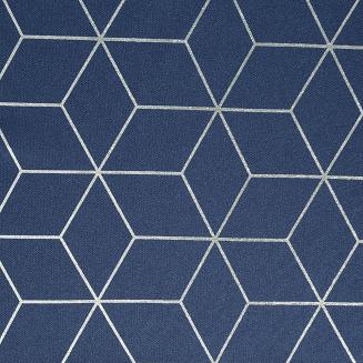 Zasłona gotowa na przelotkach CUBE 140x250 Eurofirany granatowy/srebrny