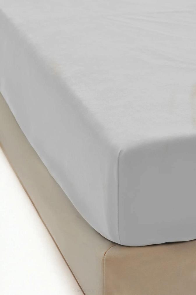 Prześcieradło polarowe z gumką MIŚ Fluffy 180x200 mikrofibra szare