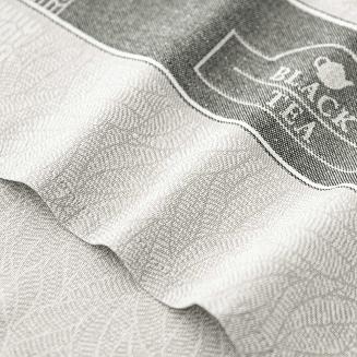 Ścierka kuchenna 50x70 Zwoltex Green Tea geometryczna liście szara