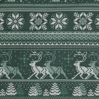 Komplet pościeli świąteczny POS 160x200 Eurofirany ciemnozielony