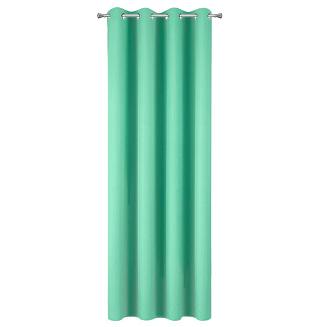 Zasłona gotowa na przelotkach ADORE 140x250 Design91 miętowy