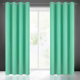 Zasłona gotowa na przelotkach ADORE 140x250 Design91 miętowy