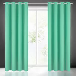 Zasłona gotowa na przelotkach ADORE 140x250 Design91 miętowy