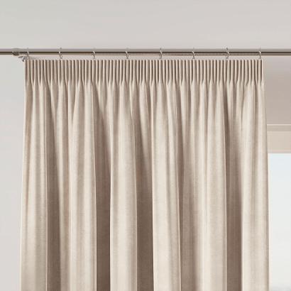 Zasłona gotowa na taśmie VELVI 140x240 kremowa