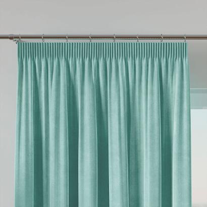 Zasłona gotowa na taśmie VELVI 140x240 miętowa