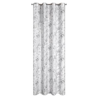 Zasłona gotowa na przelotkach SIENNA 140x250 Eurofirany srebrny