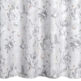 Zasłona gotowa na przelotkach SIENNA 140x250 Eurofirany srebrny