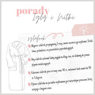 Biały Bawełniany Szlafrok Hotelowy Frotte 450