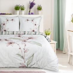 Pościel z makosatyny BIANCA 160x200 Eurofirany biały